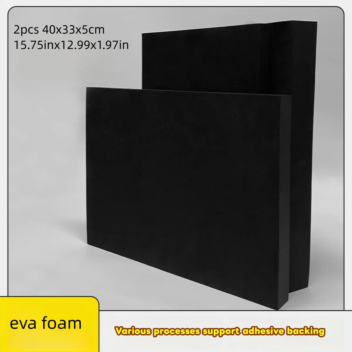 2pcs 40x33x5cm EVA Foam Sheets Shockproof Noiseproof Rubber Thick Foam Pad Craft EVA Board Handmade DIY Model Making Material