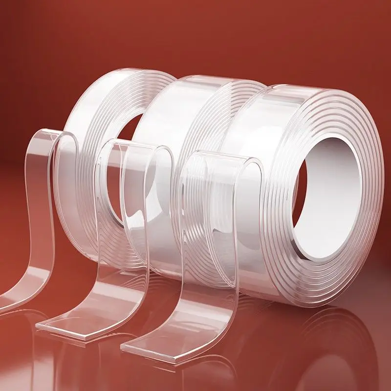 Thicker double-sided tape, nano tape, no trace waterproof tape, suitable for bathroom kitchen sink faucet gel stickers.