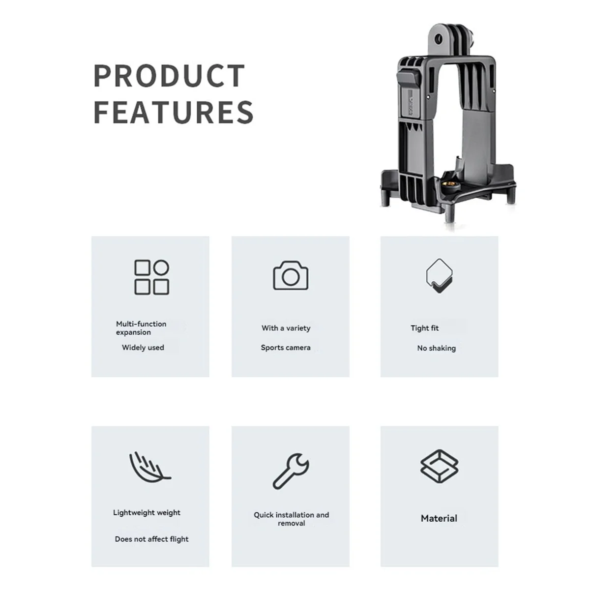 

Верхний удлинительный кронштейн A51I для Avata 2 — удлинительный держатель, совместимый с , Action, заполняющим светом