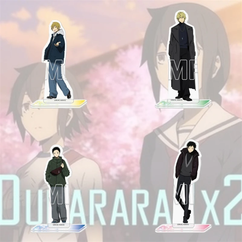 Anime Figure Stand Toy Durarara!!x2 IZAYA CELTY MASAOMI Acrylic Model Stand 15cm