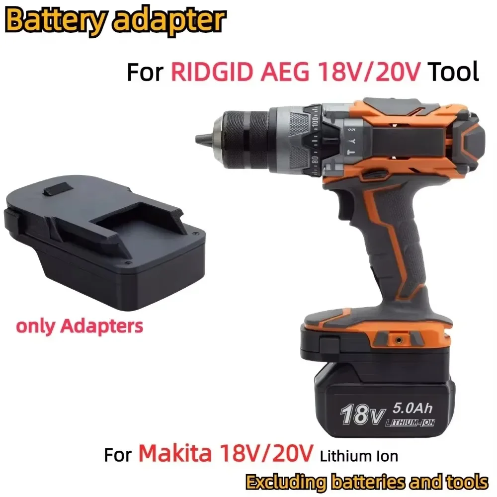 

Adapter/Converter for Makita 18V LXT Li-ion Battery TO RIDGID AEG 18V/20V Cordless Electric Drill Tools Accessory (Only Adapter)