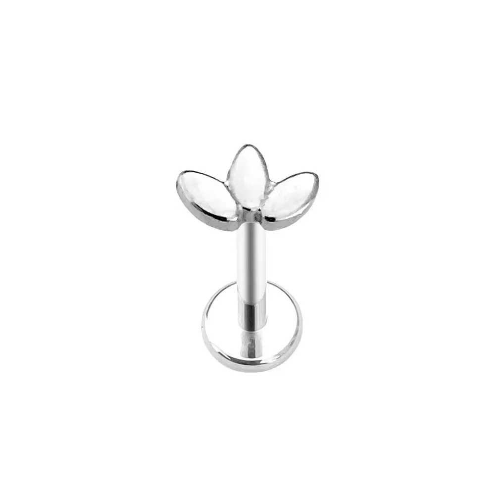 Titanium Flower Heart Star Drop Threadless Piercing