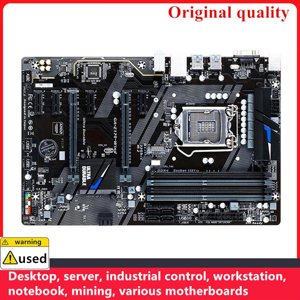 

For GA-Z170-WIND Z170-WIND Motherboards LGA 1151 DDR4 64GB ATX Intel Z170 Overclocking Desktop Mainboard M.2 NVME SATA III