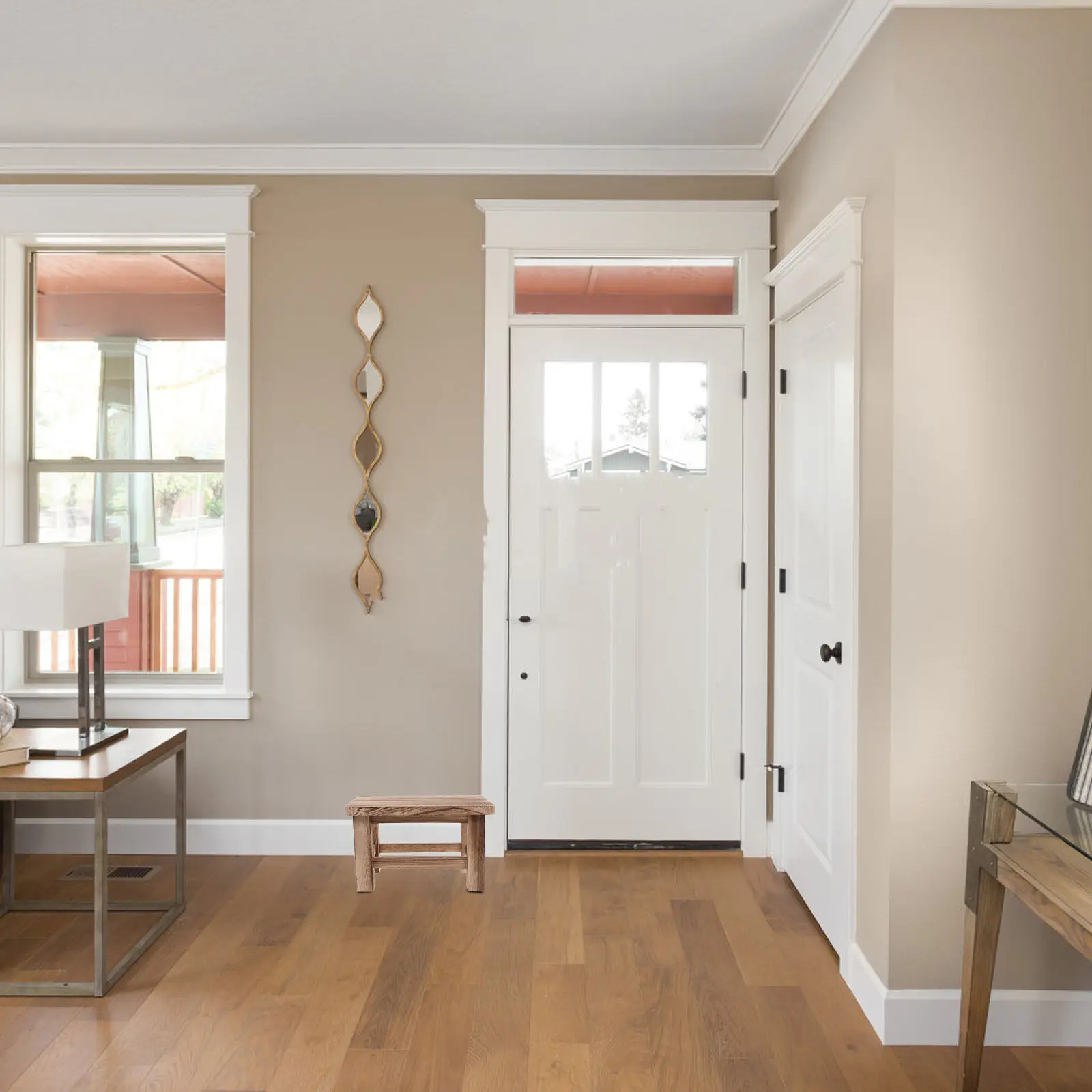 

Маленький табурет из массива дерева для переобувания, винтажный деревенский пуфик, компактное эргономичное сиденье для ванной, гостиной, спальни, детской комнаты