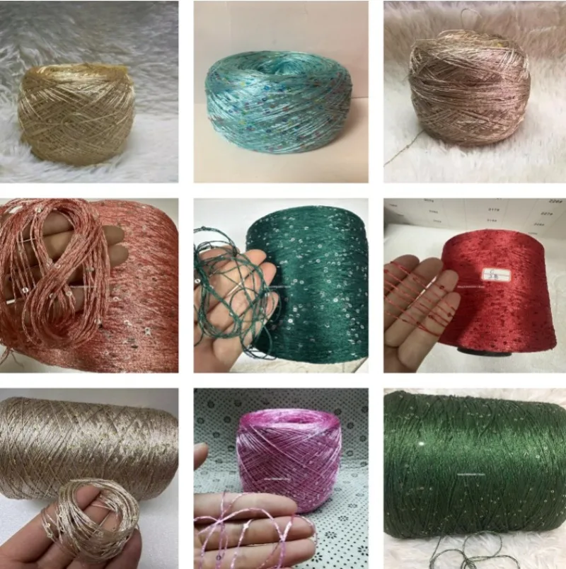 250 g/Rolle, modisches Pailletten-Mohair-Garn, handgenähte Verkabelung, DIY handgefertigter Schal/Pullover, Stricken, Häkeln, mit Stricklinie