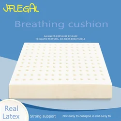 JFLEGAL Latex Seat Cushion 50x50x10cm Car Chair Back Cushions Thai Natural Latex Seat Office Pillow Thickened Cojines Almofada
