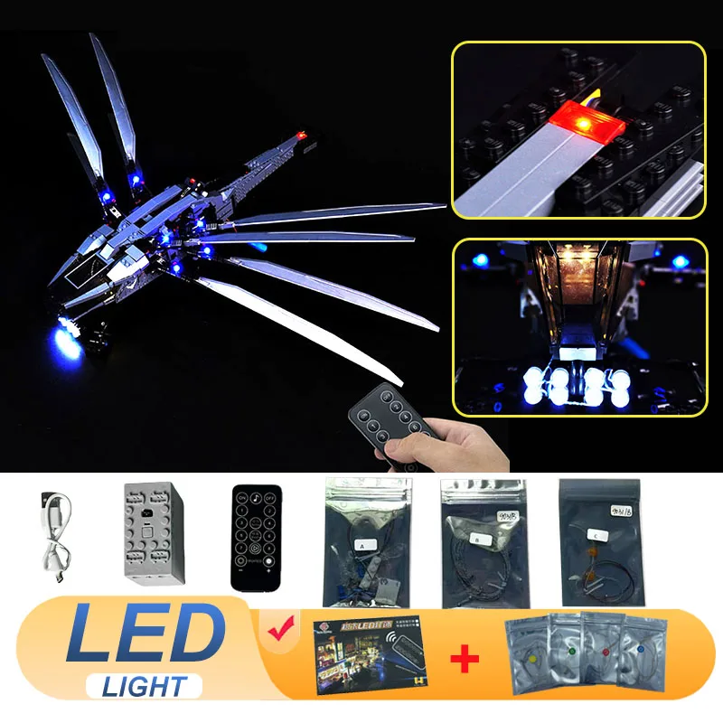 

Комплект светодиодных ламп для LEGO 10327 Dune Atreides Royal Ornithopter, лампа для самостоятельной сборки, подарок (не включает строительные блоки, кирпичи, наборы, модели)