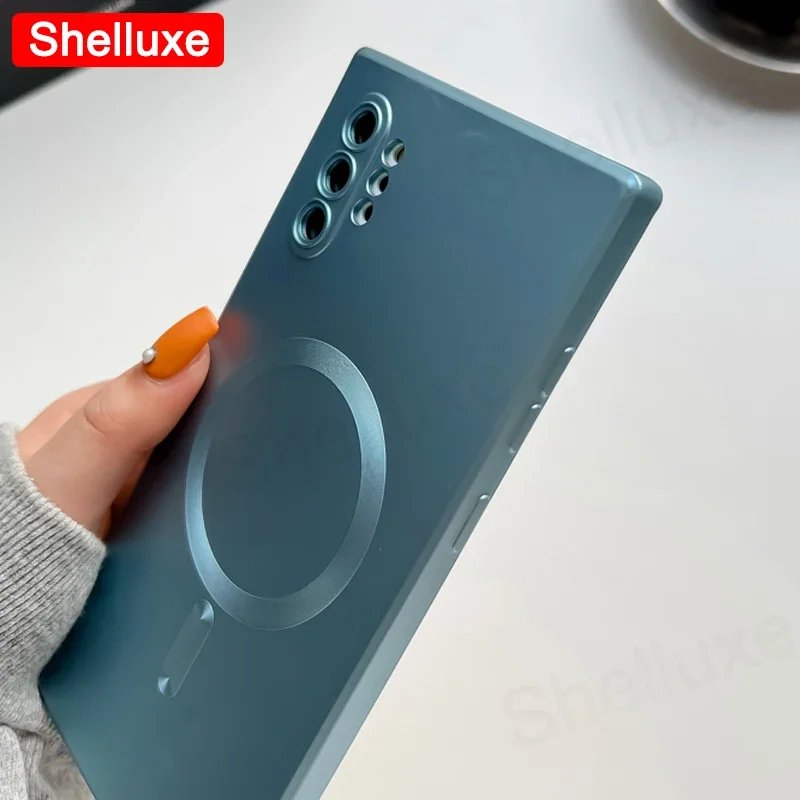 Note10 Plus Case Shelluxe Luxury Magsafe Wireless Charge TPU Soft Case For Samsung Galaxy Note 20 10 Note20 Ultra Phone Cases - náhled 6