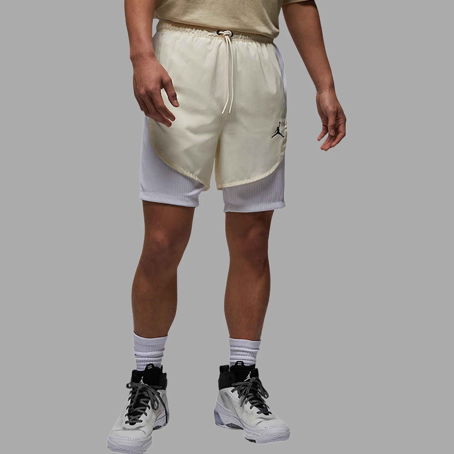 

Оригинальные мужские классические дышащие спортивные шорты Nike JORDAN на шнуровке DZ0574-110