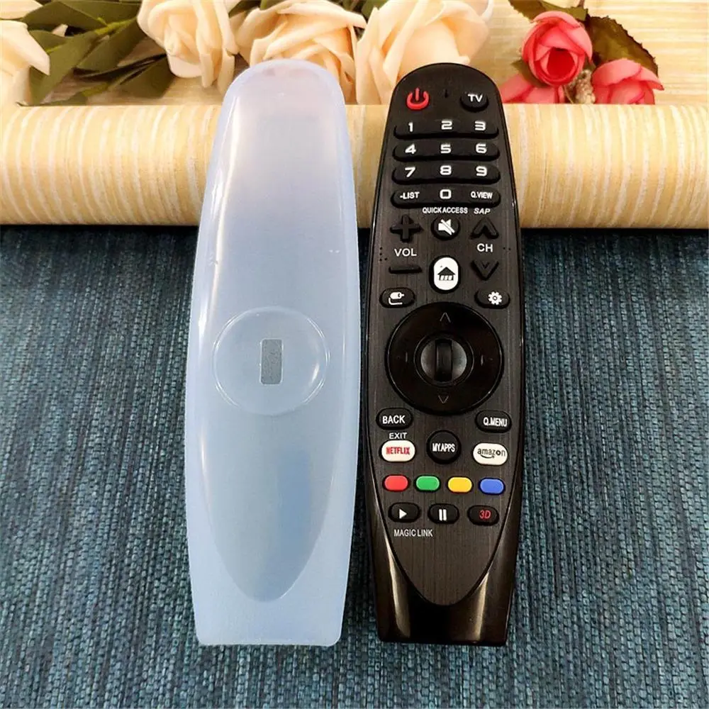 Transparent Silicone Case For LG Dynamic TV Remote Control Protective Cover AN-MR600/650 Thicken Anti-fall Shockproof Sleeve