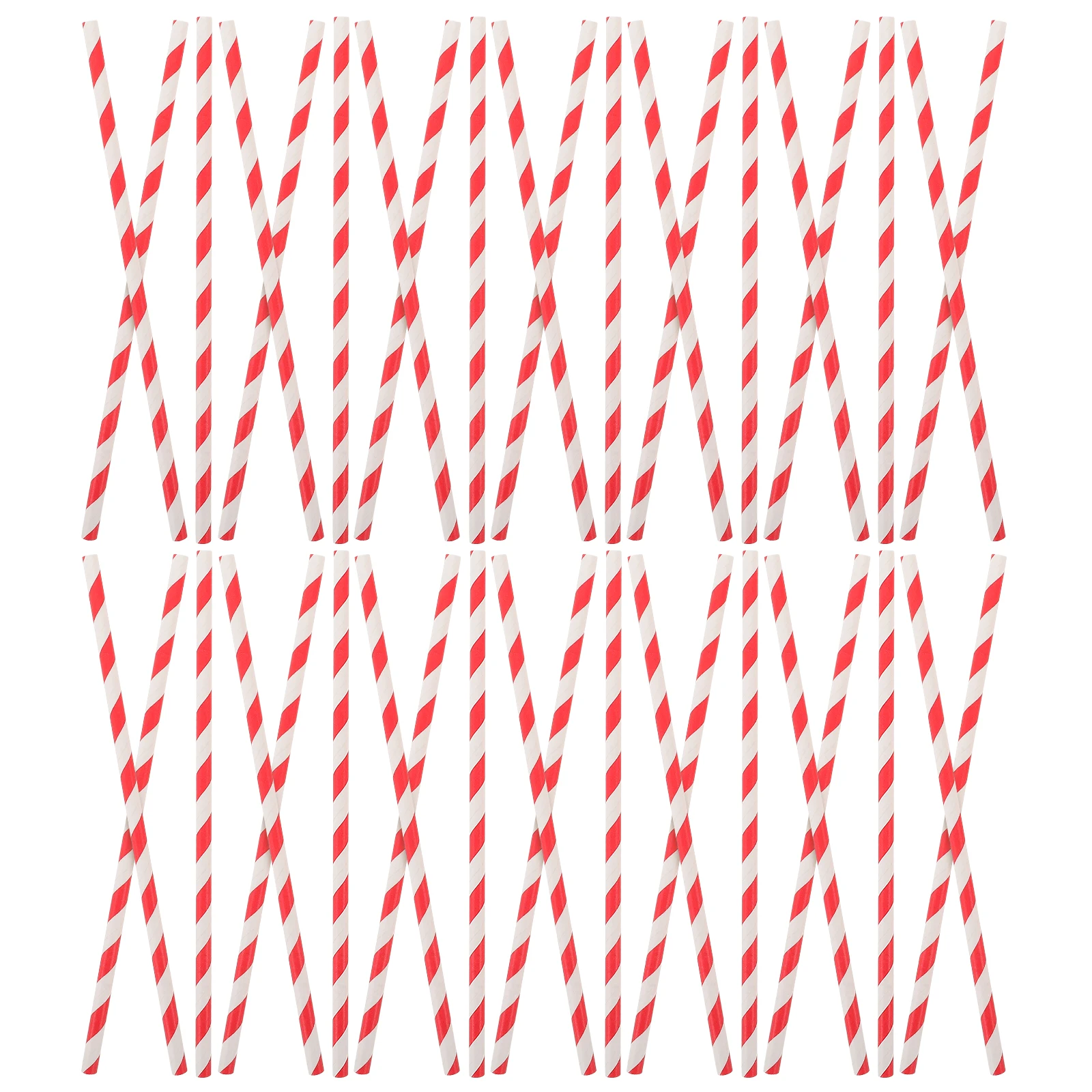 

100Pcs Decorative Paper Straws Durable Smooth Drinking Straws for Party Birthday Supplies Milk Tea Juice Coffee