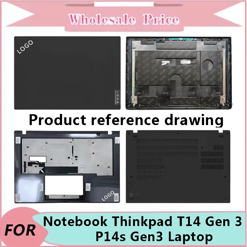 

New For Lenovo Notebook Thinkpad T14 Gen 3 P14s Gen3 Laptop LCD Back Cover Front Bezel Upper Palmrest Bottom Base Case Keyboard