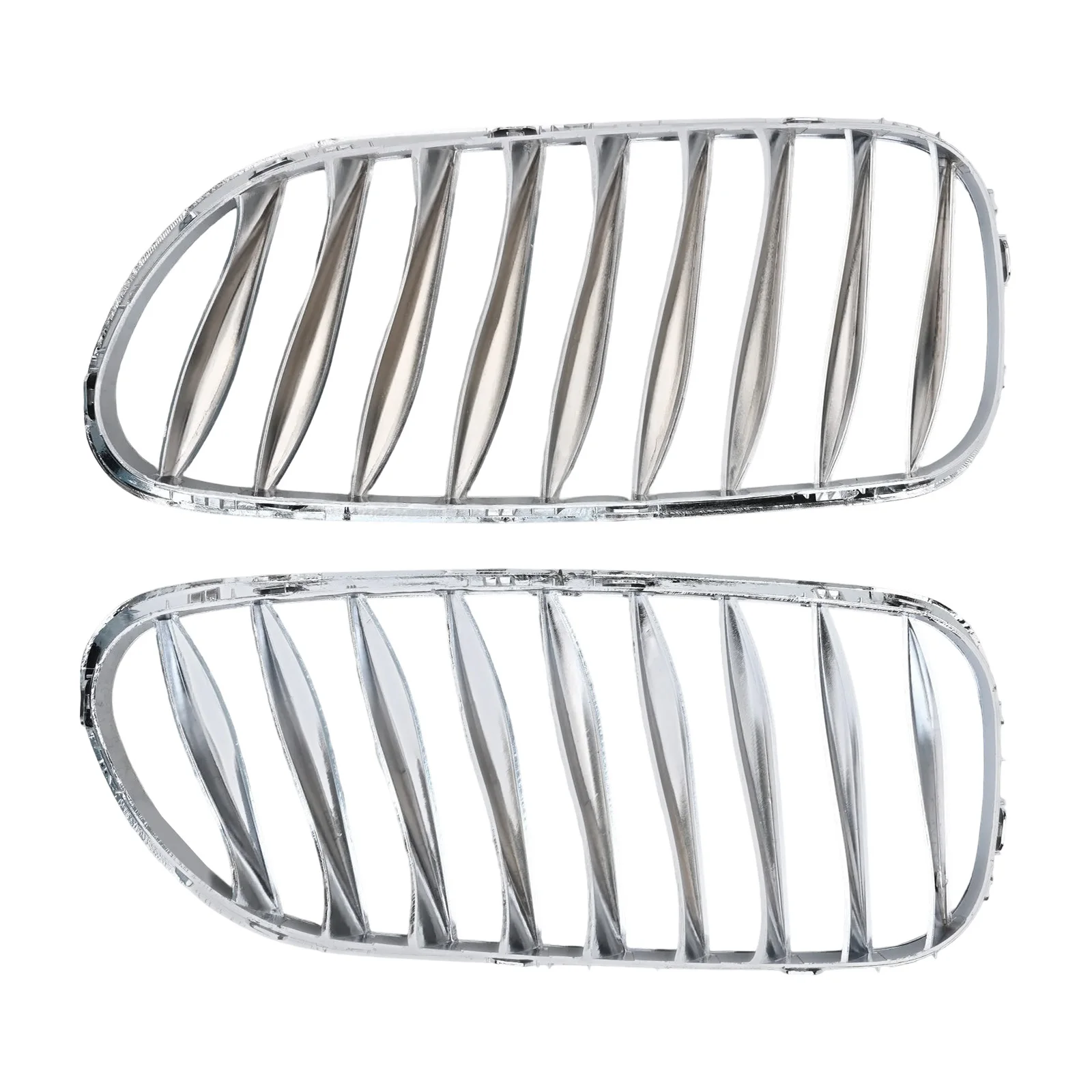 Front Intake Grille Automotive Single-line Electroplating Frame Grille Silver 51117117757 51117117758 For BMW Z4 E85 2003-2008