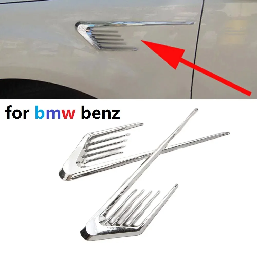 

Universal Car Styling Auto Side Fender Hood Decoration Air Vent Cover Hole Intake Duct Flow Grille Sticker Fit for bmw benz