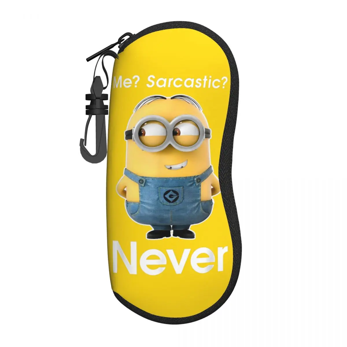 Despicable Me Minions Me Sarcastic Never Graphic Glasses Case Fashion Reading Box Print Sunglasses Box