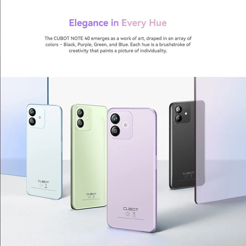 Cubot 메인 카메라, 지지대 얼굴 ID GPS, 6.56 인치 HD 90Hz 디스플레이, 5200mAh 배터리