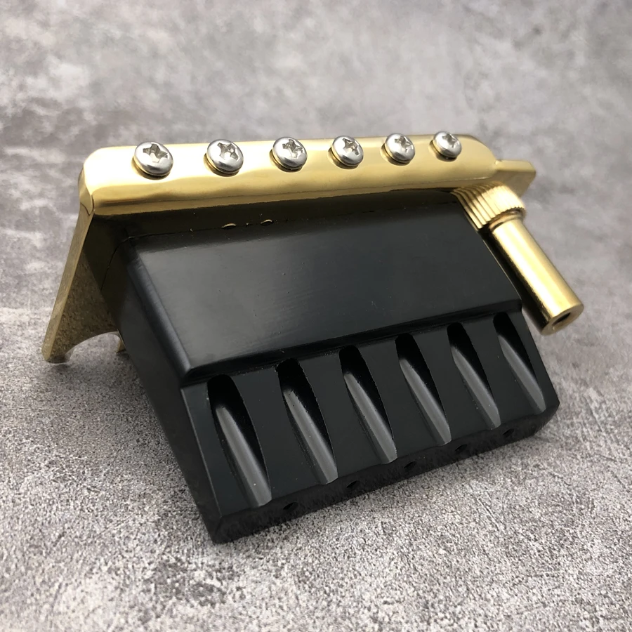 510 Two Point Gold Finish Alloy Block Guitar Tremolo Bridge For Suhr Strato Tom Andersston Guitar Well view 5