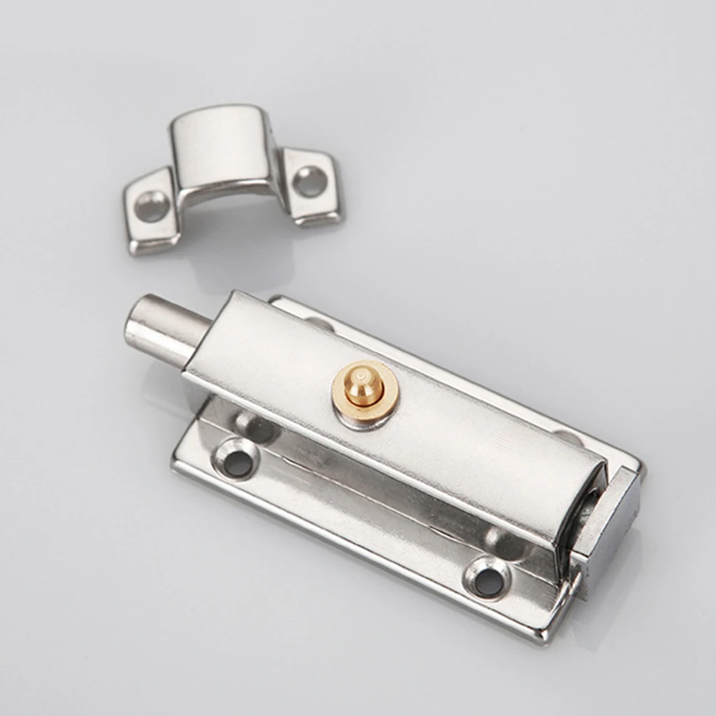 

4 Inch Automatic Spring Door Latch Safety Lock Stainless Steel Practical Gate Security Barrel Bolt Rust-resistant