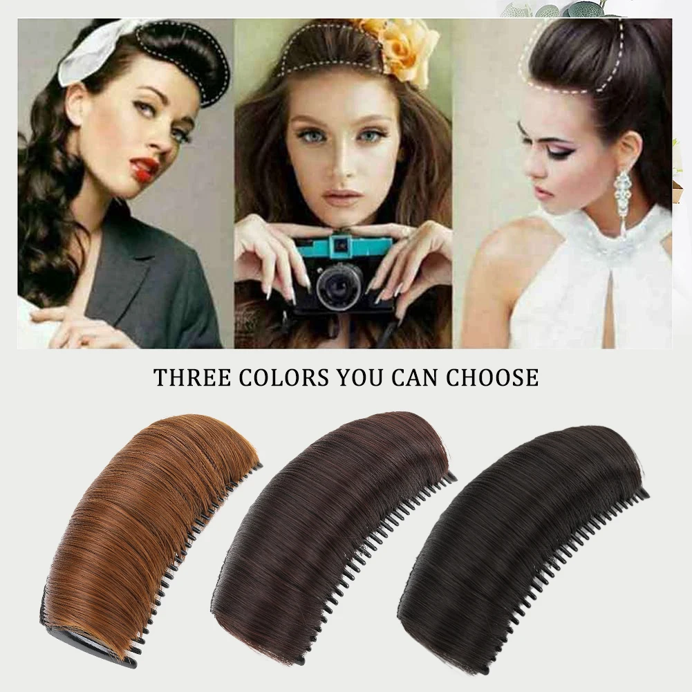 Clip Bun Invisible False Synthetic Hair Base Bump Fluffy Hair Pad Styling Insert Tool Volume Fluffy Increased Hair Pad