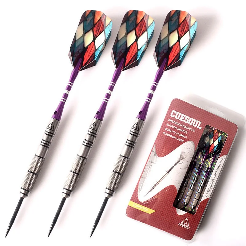 

CUESOUL 95% Tungsten Steel Tip Dart Set 22g Professional Steel Tip Darts 3 pieces