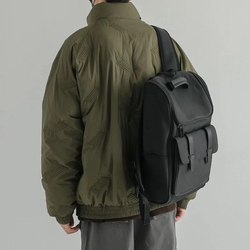 معطف رجالي شتوي كاجوال كبير الحجم من القطن عتيق سميك ودافئ بقلنسوة على طراز الشارع ملابس خارجية عصرية