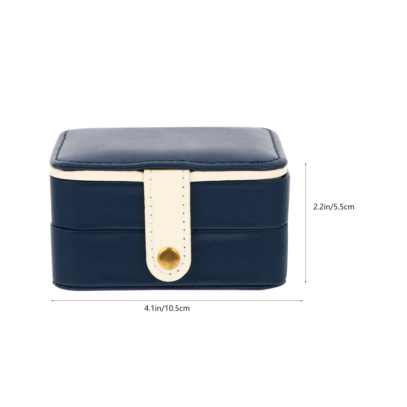 1Pcs Multilayer Jewelry Box PU Durable Organizer Storage Case Mirror Earrings Bracelets Rings Container Display