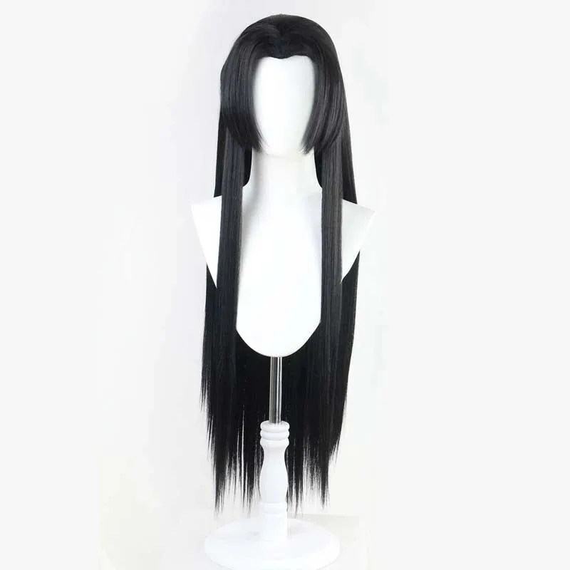 Kochou Kanae Wig Anime Demon Slayer Cosplay Kimetsu no Yaiba Wig Black Long Hairs Butterfly Headwear Women Halloween Wigs Props