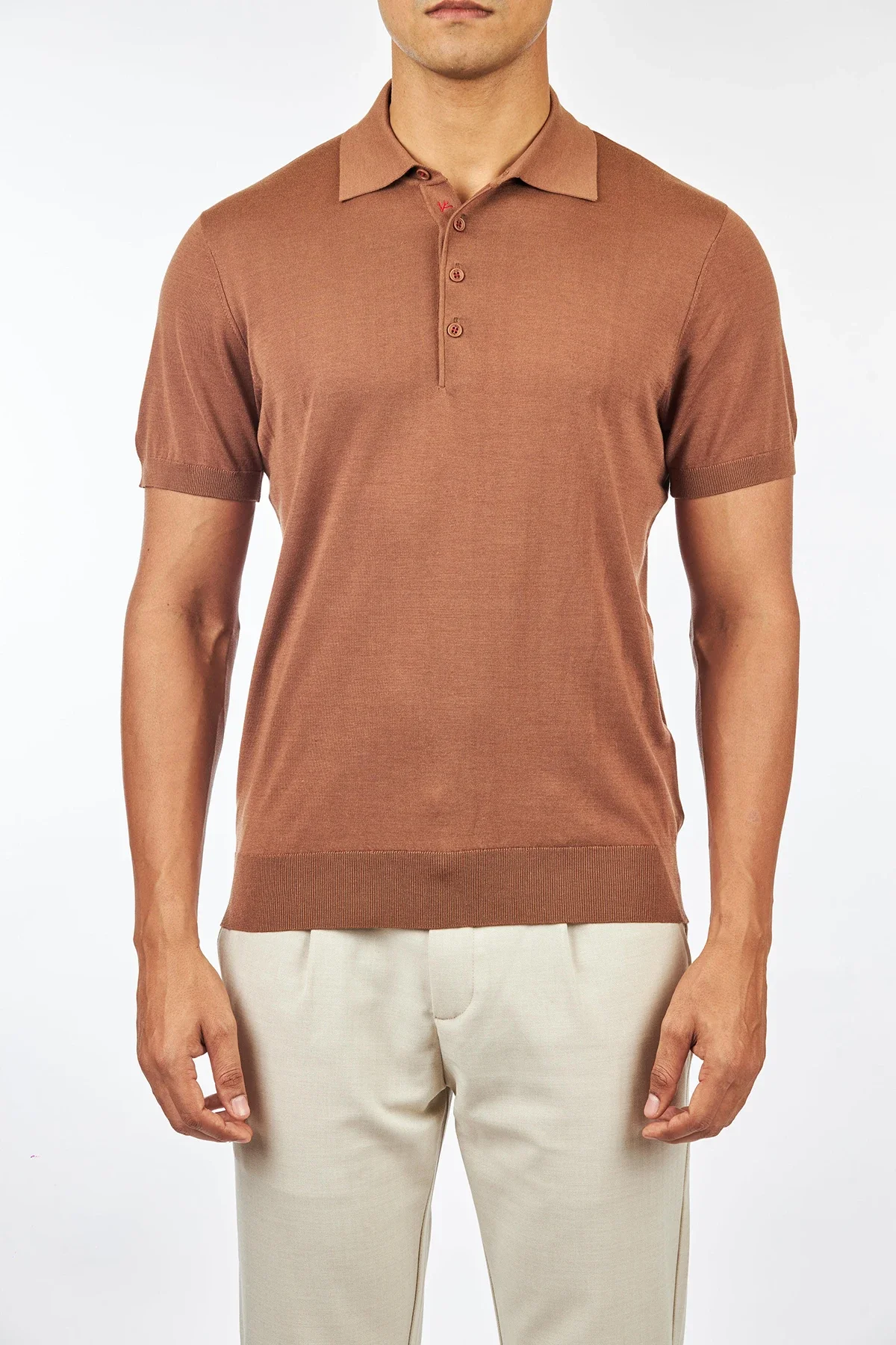 

OECHSLI polo shirt silk men 2025 New Fashion embroidery elastic short sleeve thin breathable button big size M-4XL