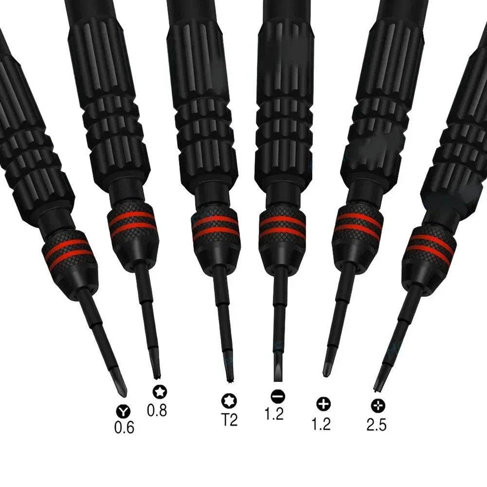 6 In 1 Screwdriver Set Precision Torx Cross 5 Point Star Y Type Screwdrivers Tips Kit For IPhone Opening Repair Hand Tools