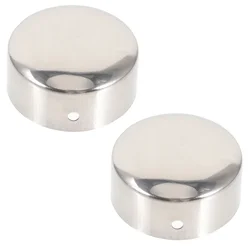 Round Handrail End Plug Caps, Stair Handrail Aço Inoxidável, Plugues para Wood Rail