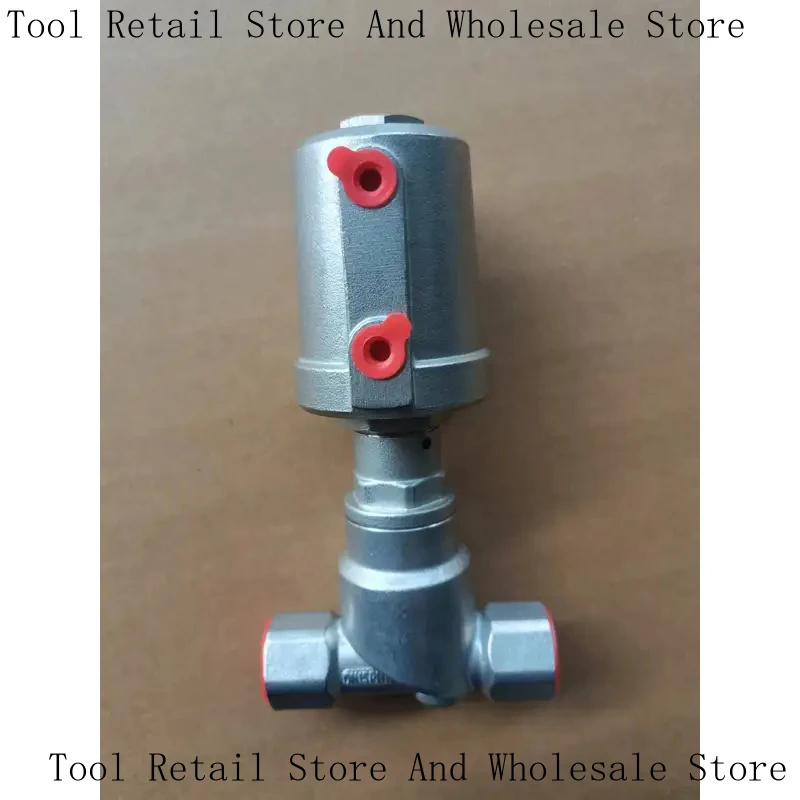 Brush Machine SUS Material DN15T Type Right- Threaded Angle Seat Corrosion-Resistant Pneumatic Glue Inlet Valve