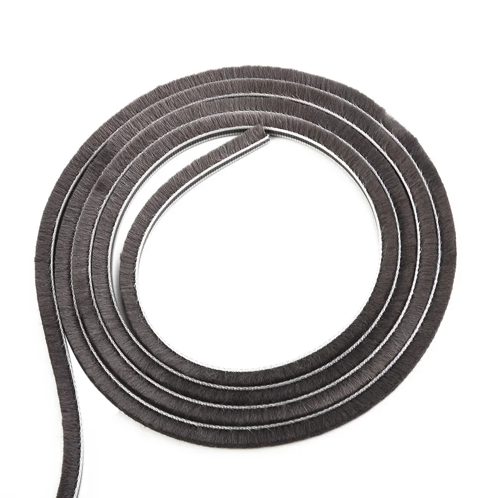 10m Self-adhesive Seal Strip Wool Strip Easily Cut Weatherstrip Sealing Window Pile Sliding Door Closet Seal Strip reduce nois