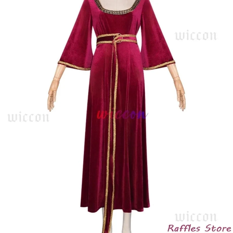 Disfraz de Gothel, vestido rojo de Anime, mono para madre, cinturón para mujer adulta, conjunto completo de trajes, traje de fiesta de Carnaval y Halloween