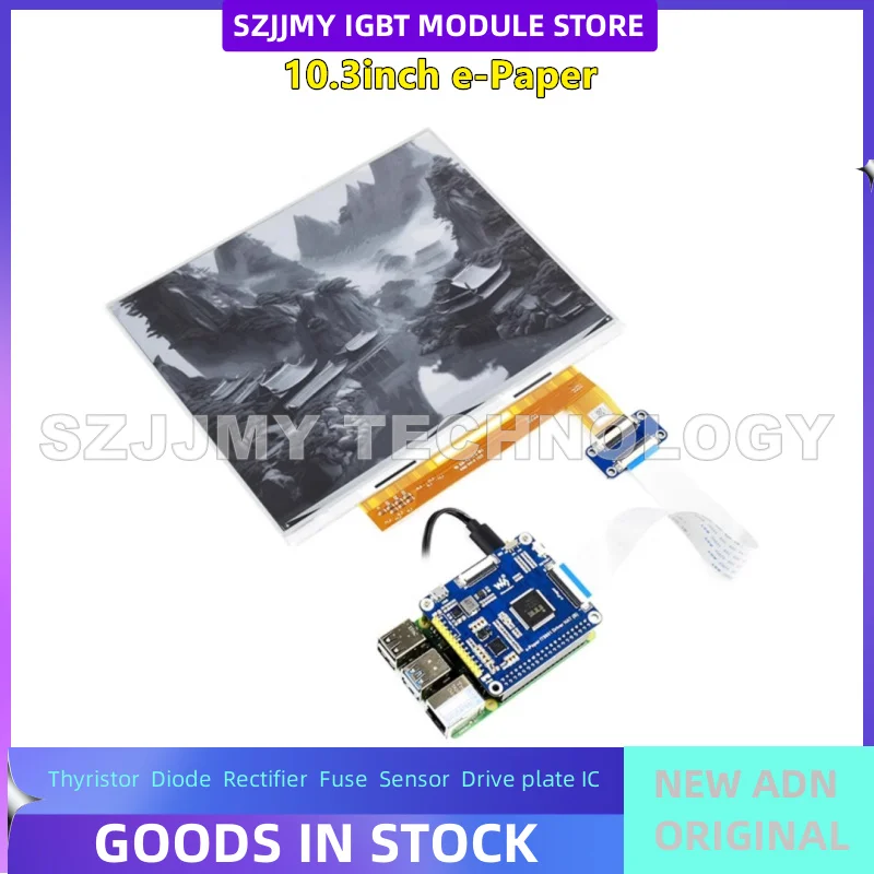 Raspberry Pi 10.3-inch e-Paper e-Ink Screen Module with Local Refresh, Low Power Consumption, Wide Viewing Angle