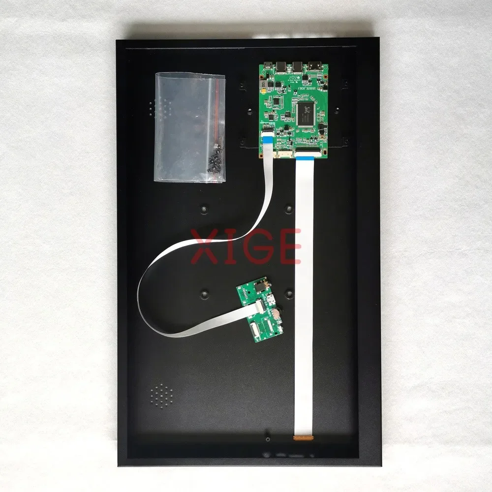 

For LP133WF1 LP133WF2 LP133WF4 DIY Refit Kit EDP 30 Pin 13.3" 1920*1080 Micro USB Mini-HDMI 2 TYPE-C Controller Board+Metal Case