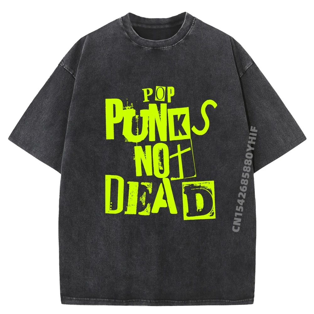 

Мужская роскошная футболка в стиле поп-музыки Not Dead Grunge Punk Is Not Dead, мужская роскошная футболка, мужская стираная одежда в стиле хип-хоп