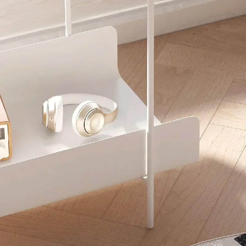 Hot sales Modern Minimalist Vintage Coffee Side Stool Table Trolley With Wheels Side Table Living Room Furniture Removable