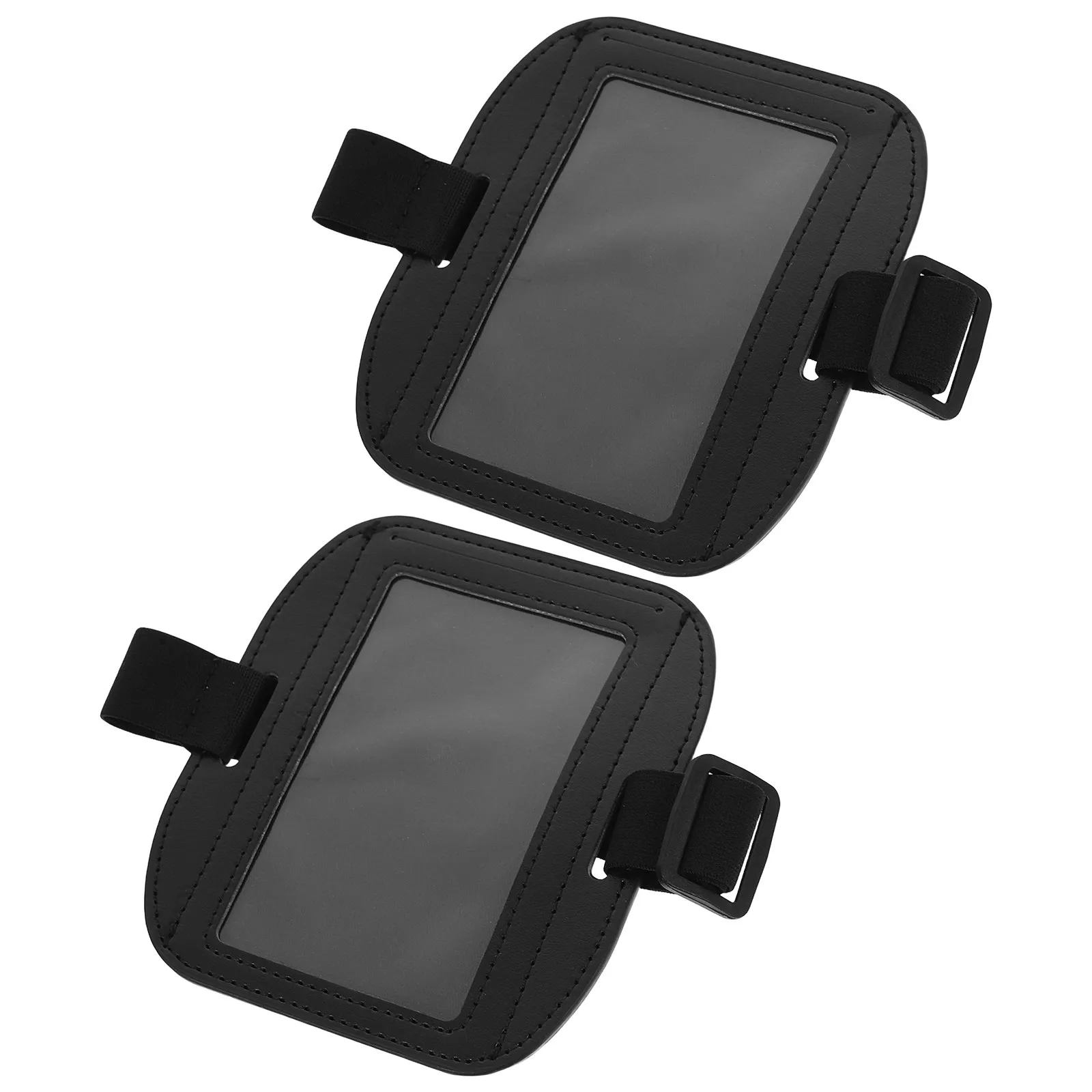 1Pairs Adjustable Arm Badge Holder Elastic Strap Id Card Holder for Office Work Outdoor Hiking Cycling