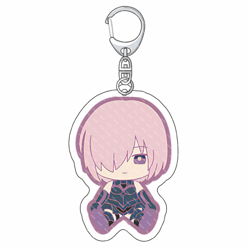 Cute Anime Fate/FGO Acrylic Keychain Man Gilgamesh Key Chain key Chain Ring Keyring HolderFate/Grand Order Model Plate Fans Gift