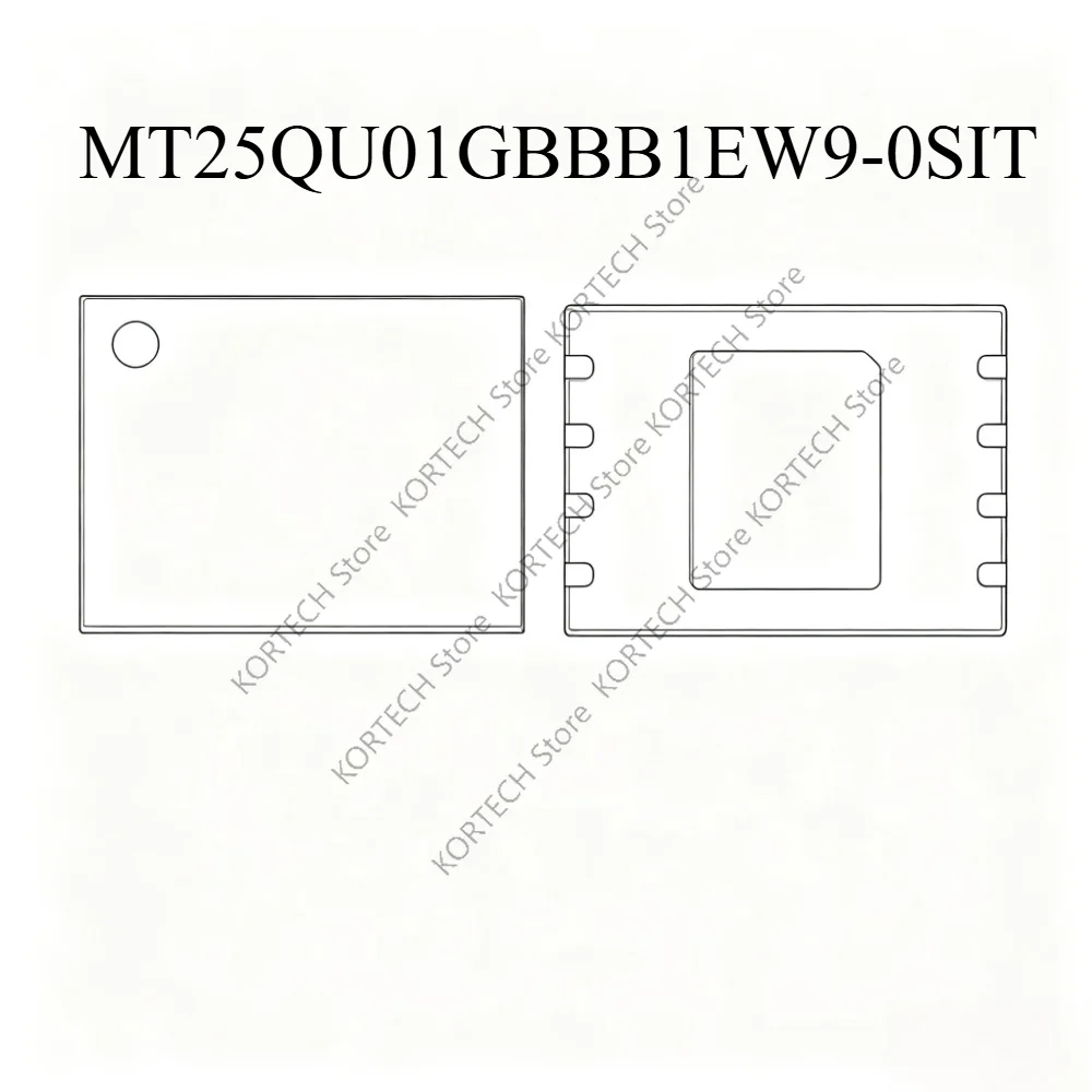 2PCS/Lot Original MT25QL01GBBB1EW9-0SIT RW256 MT25QU01GBBB1EW9-0SIT RW257 Package WPDFN-8 1GB memory IC chip