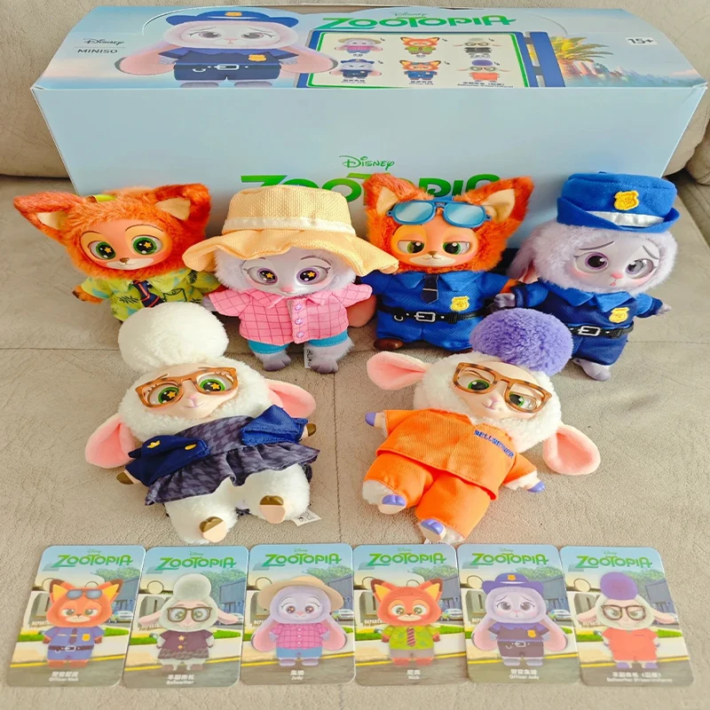 

Слепая коробка серии Disney Zootopia - Judy Nick Bellwether, модная милая виниловая кукла, игрушка, сумка, подвеска для детского подарка на день рождения, Рождество