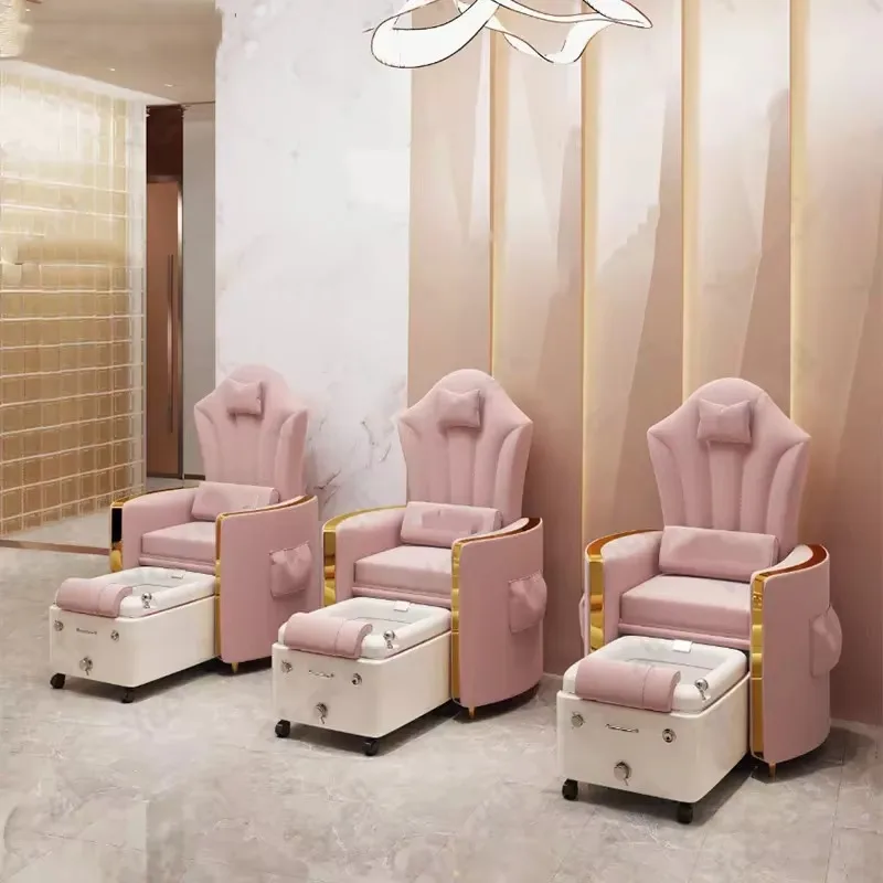 

European Nail Salon Foot Spa Chairs Adjustable Pedicure and Pedicure Chair