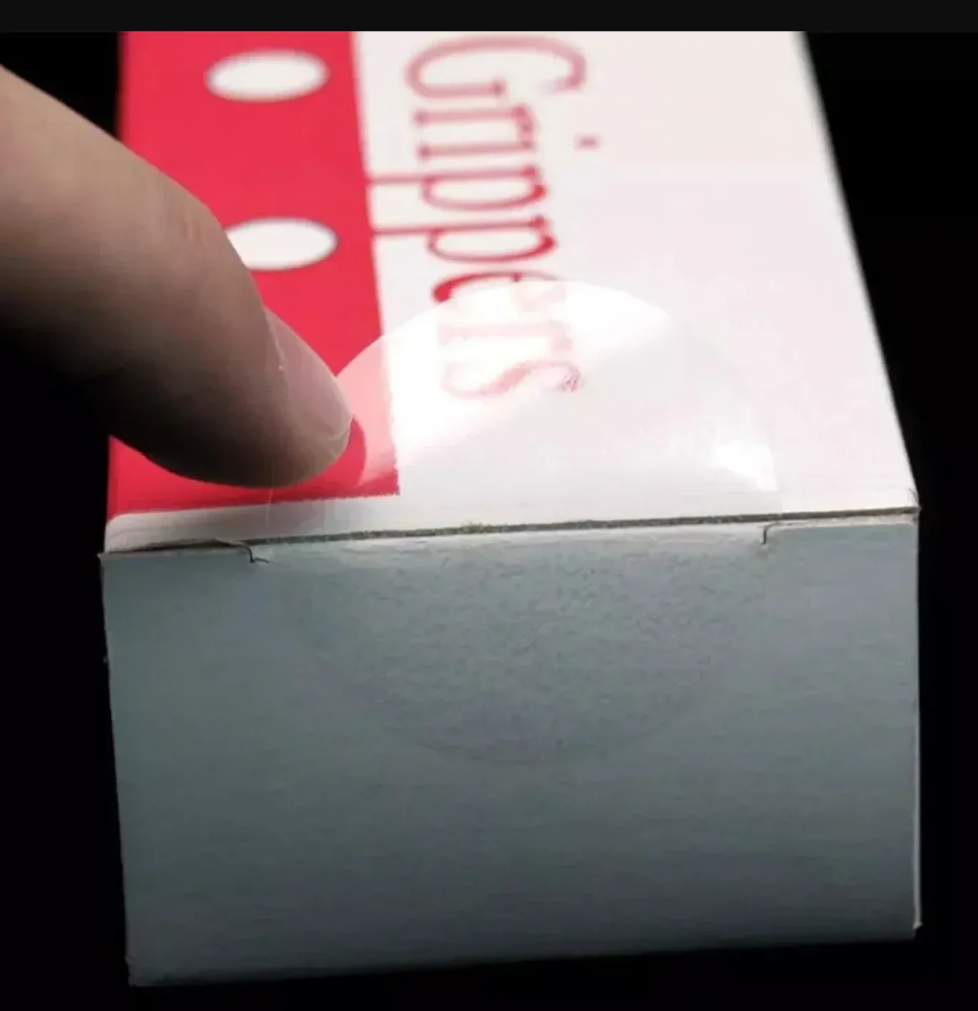 Obrázek 7: Od:2/2.5/3cm průhledná kolo pvc nálepky - dokonaný kolem tab smrštitelné pro drobný 500pcs/roll