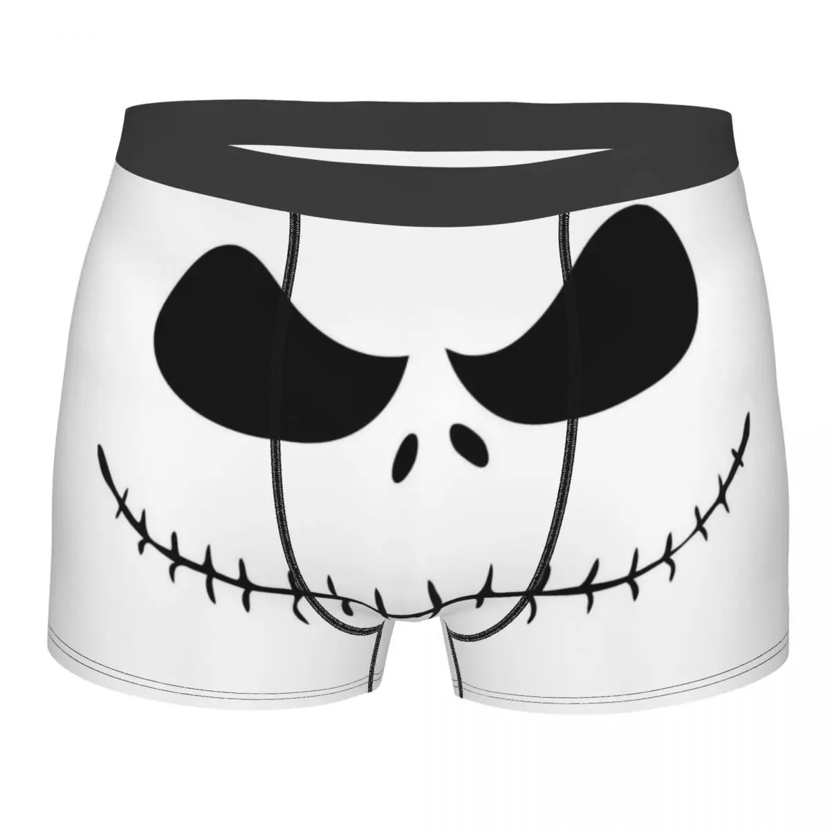 

Нижнее белье «Кошмар перед Рождеством», мужские сексуальные шорты-боксеры с принтом на заказ Джека Скеллингтона и черепом, трусики