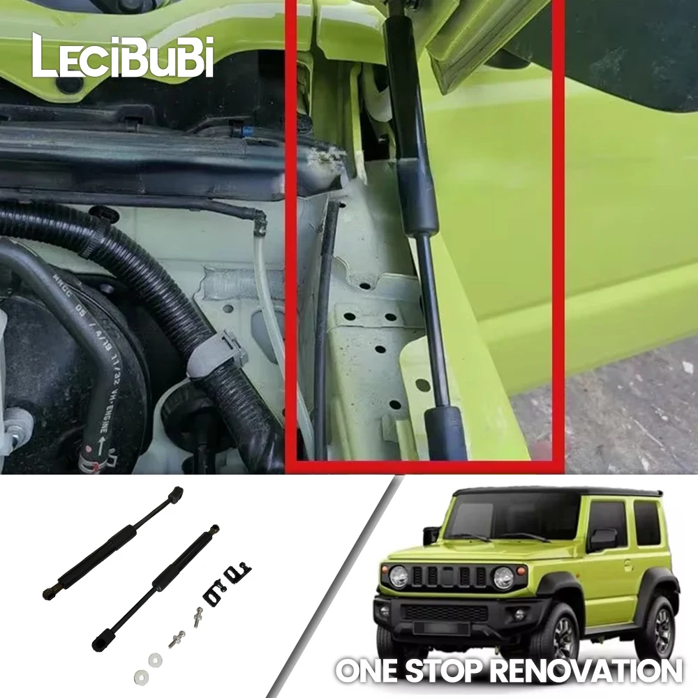 

For Suzuki Jimny JB64 JB74 2019+ 2pcs Front Hood Bonnet Lift Support Engine Cover Gas Spring Strut Shock Absorber Damper Rod