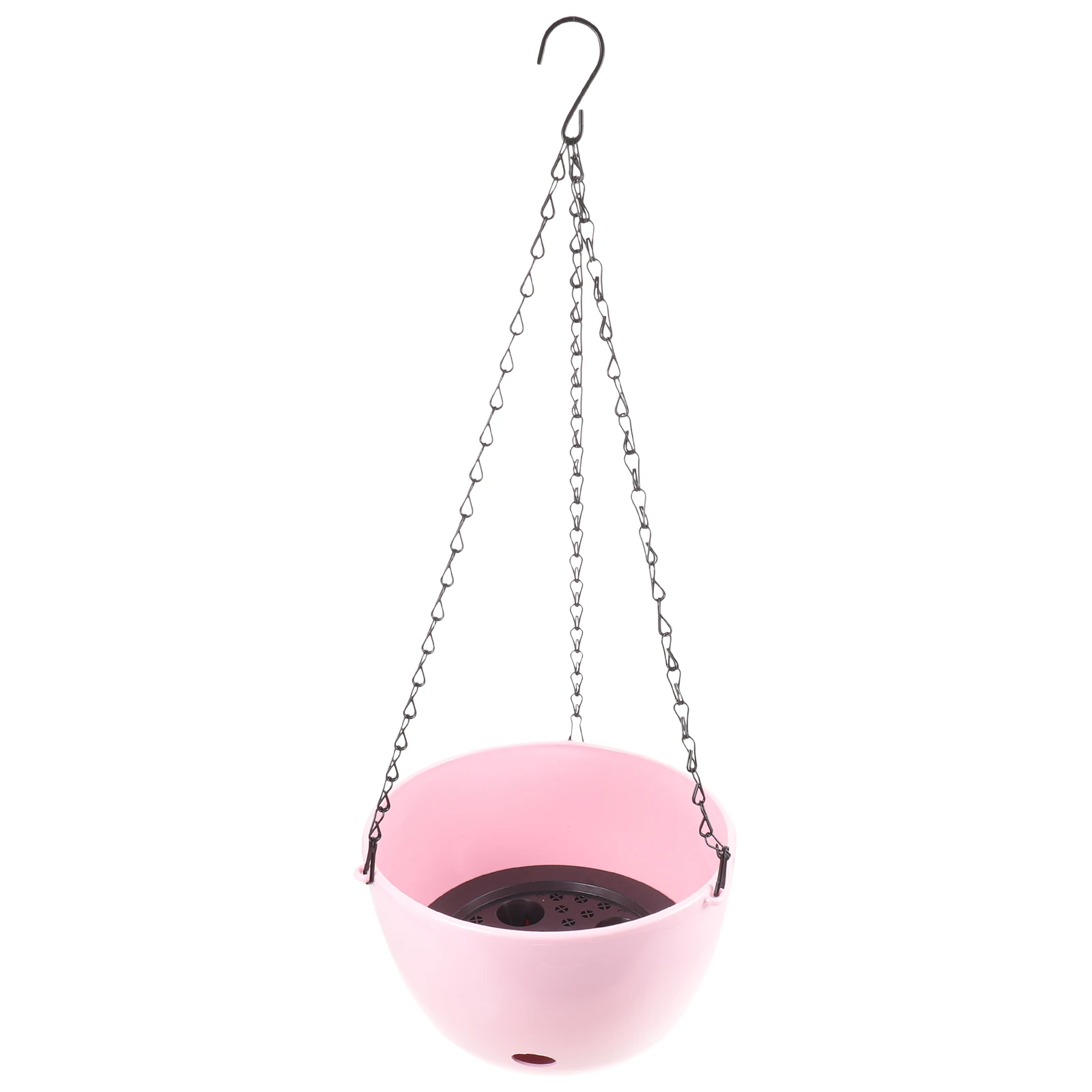 

Hanging Plant Pot Breathable Vase Flower Pots PP Iron Modern Sturdy Small chid Hydroponics Planter