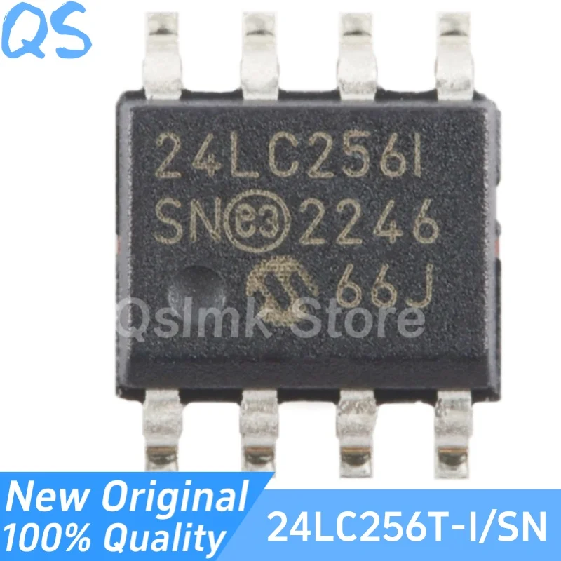 

New Original 24LC256T-I/SN 24LC256I SOP-8 256Kb I2C compatible dual line serial EEPROM chip