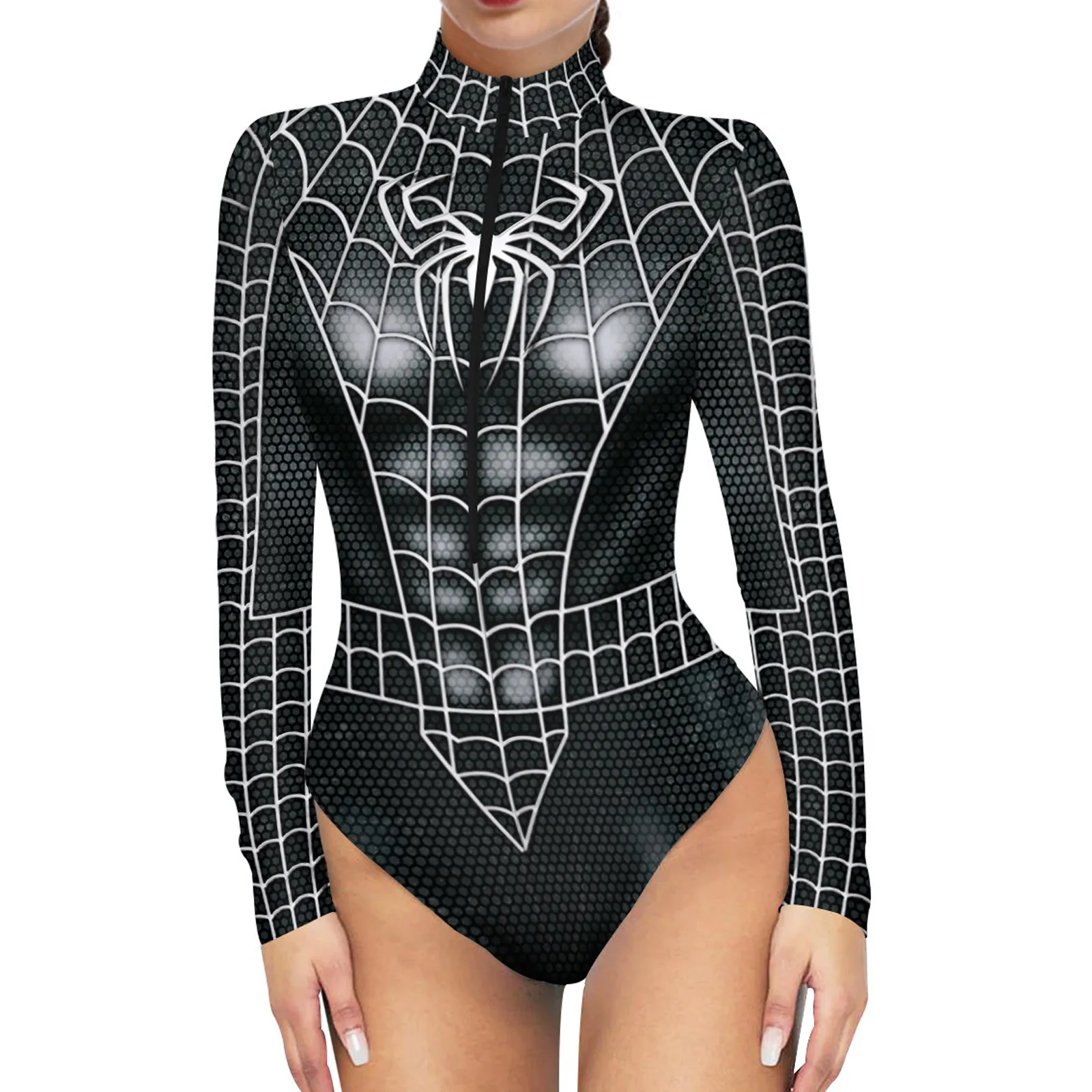 Women's Long Sleeve Role-Playing Bodysuit Costume Perfect For Cosplay Parties And Dress Events Comfortable Fit