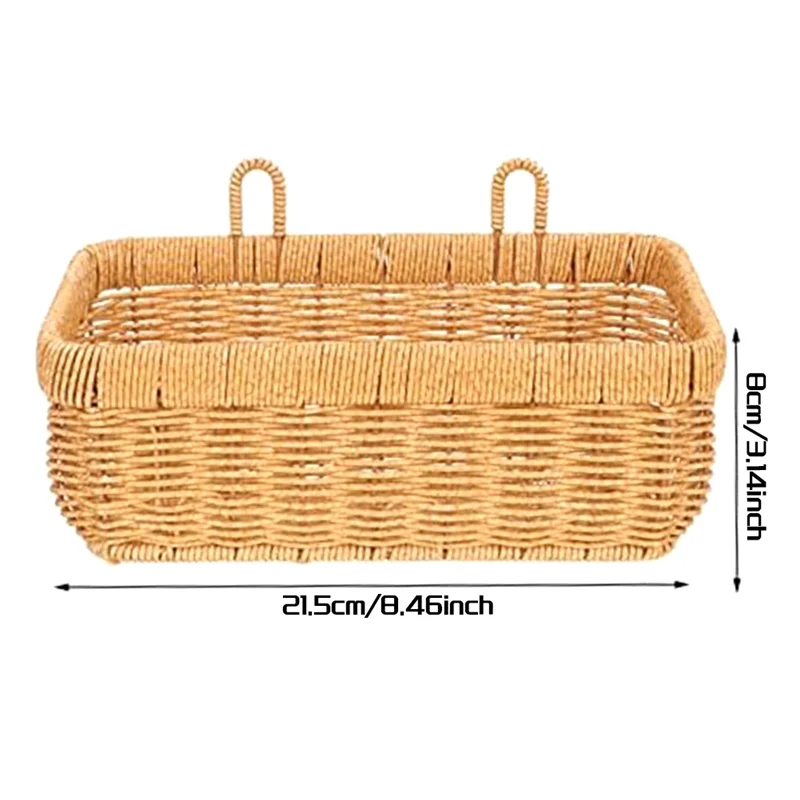 GOOD-ジンジャーガーリックストレージバスケットパントリー雑貨オーガナイザー雑貨収納ビン壁掛けバスケット籐ガーリックバスケットA