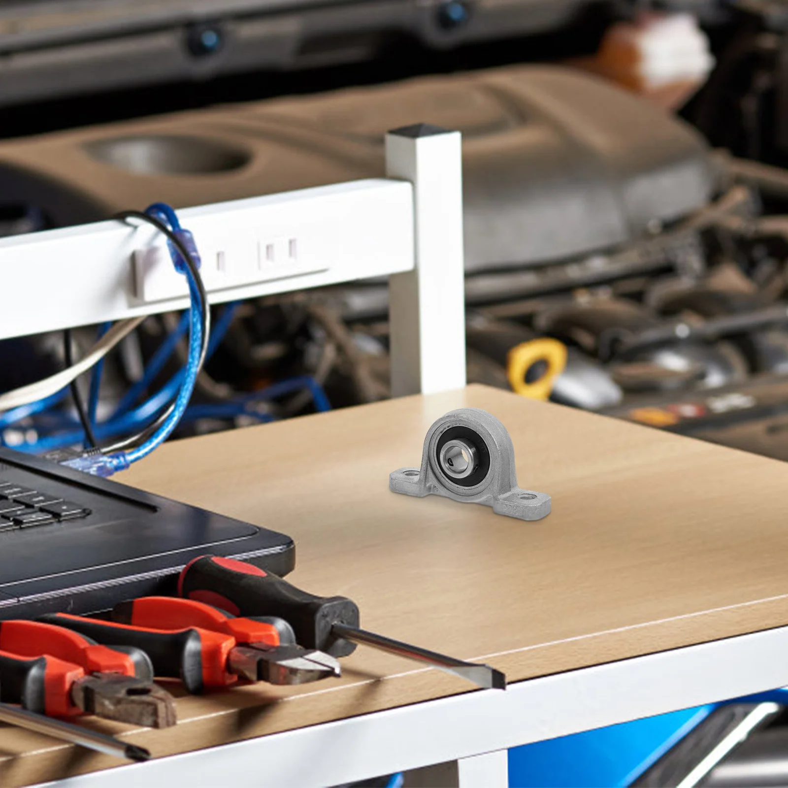 4Pcs Precision Machined Zinc Alloy Pillow Block Bearings 8mm Bore for DIY and Professional Use in Various Applications